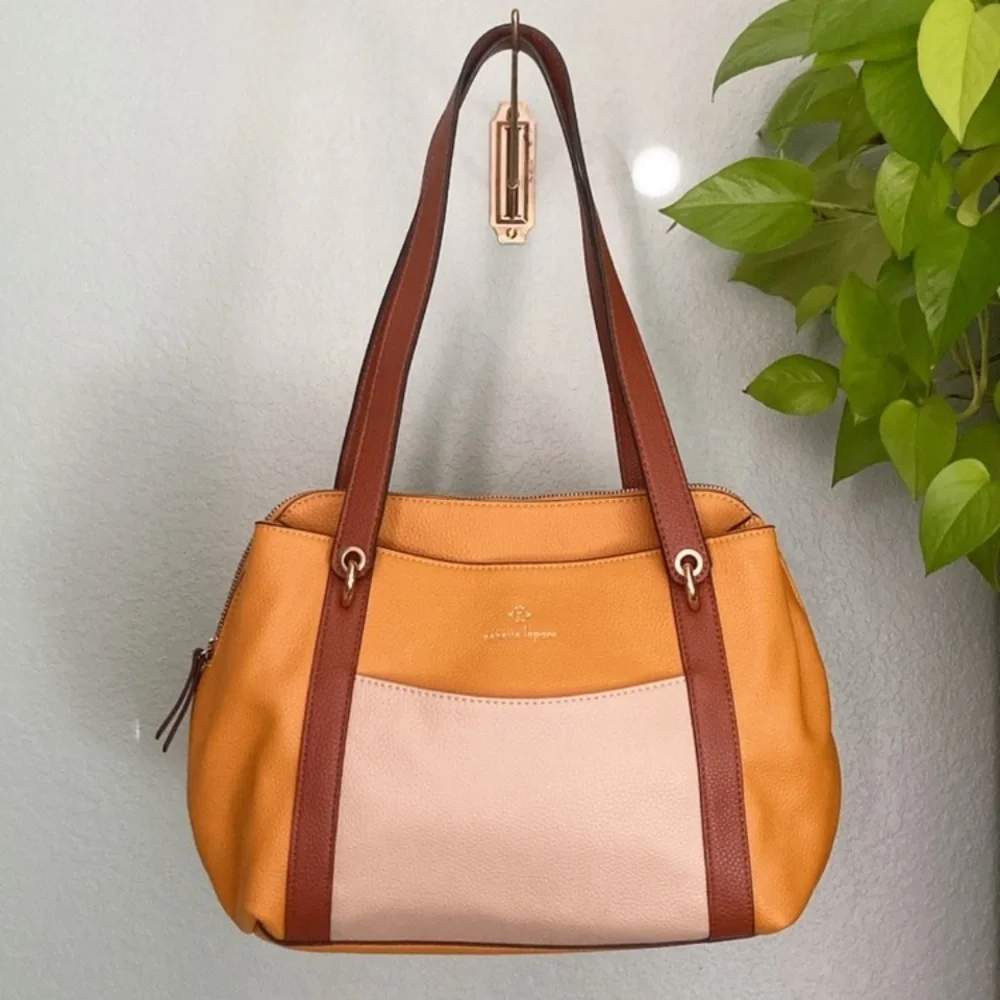 New Without Tags Nanette Lepore Yellow, Cream, and Brown Purse Handbag - Picture 1 of 14